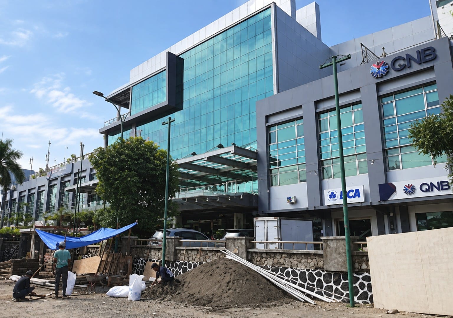 Proyek pemasangan ACP PT Partindo Karya Gemilang
